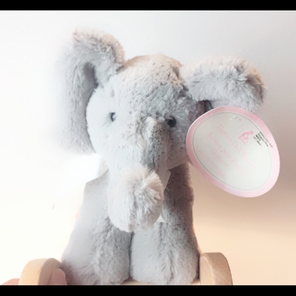nursery elephant plush rocker